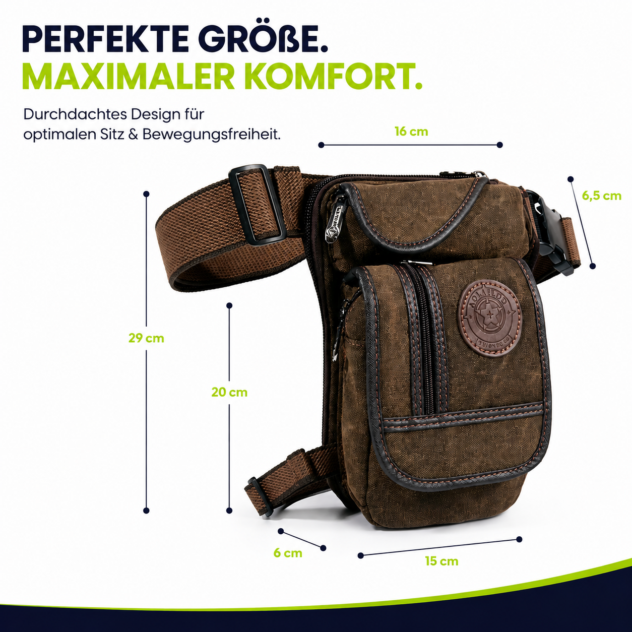 Beintasche für Motorrad & Freizeit – Alles Wichtige sofort griffbereit