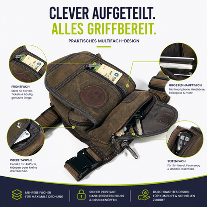 Beintasche für Motorrad & Freizeit – Alles Wichtige sofort griffbereit