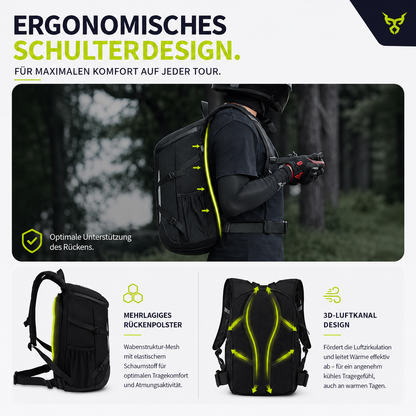 Motorradrucksack mit Helmfach – Mehr Platz auf jeder Tour