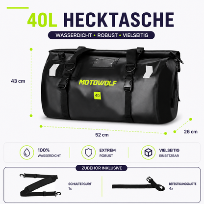 Wasserdichte Gepäckrolle 40L – Trocken ans Ziel bei jedem Wetter